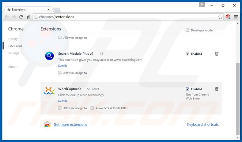 Removendo os anúncios Safe Browsing do Mozilla Firefox passo 2