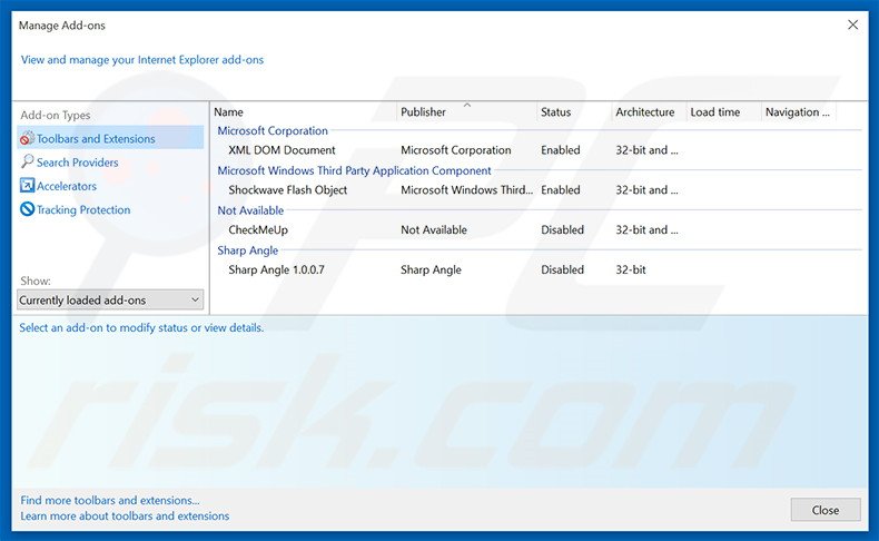 Removendo os anúncios Temperature Scout do Internet Explorer passo 2