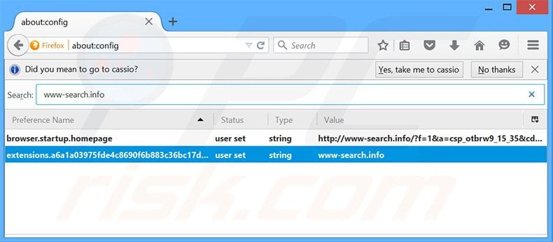 Remover a página inicial search.com e motor de busca padrão do Mozilla Firefox