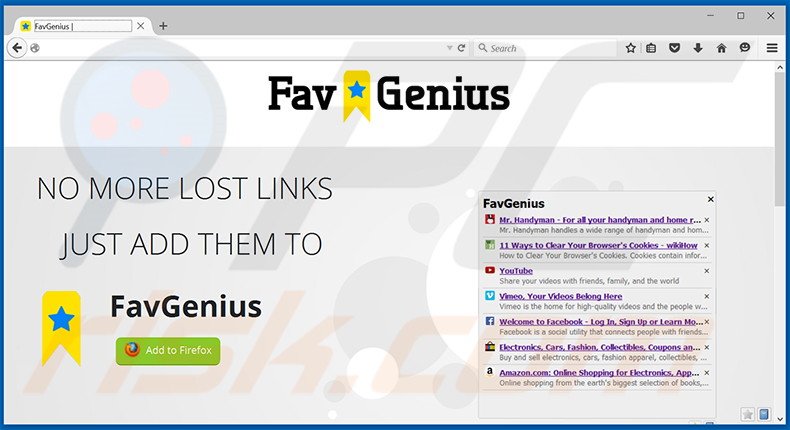 Adware FavGenius