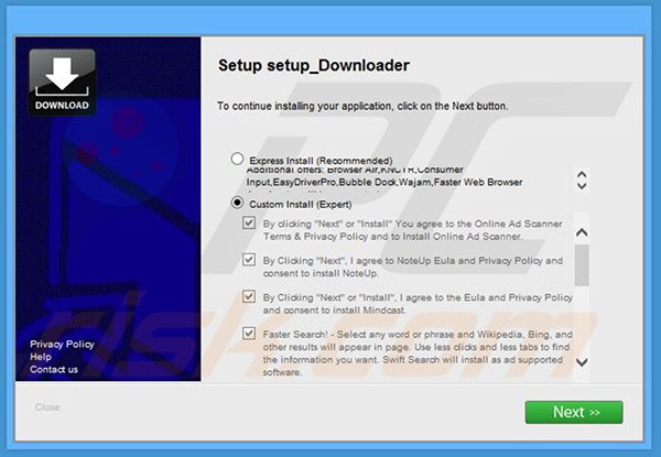 Adware Mint Cast Networks a distribuir o instalador fraudulento