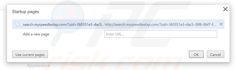 Remova a página inicial search.myspeedtestxp.com do Google Chrome