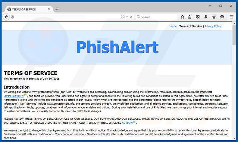 Adware Phishalert