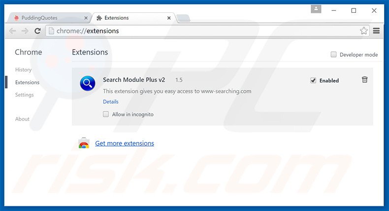 Removendo as extensões relacionadas a search.smartshopping.com do Google Chrome