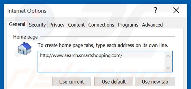 Removendo search.smartshopping.com da página inicial do Internet Explorer