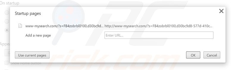 Removendo a página inicial www-mysearch.com do Google Chrome