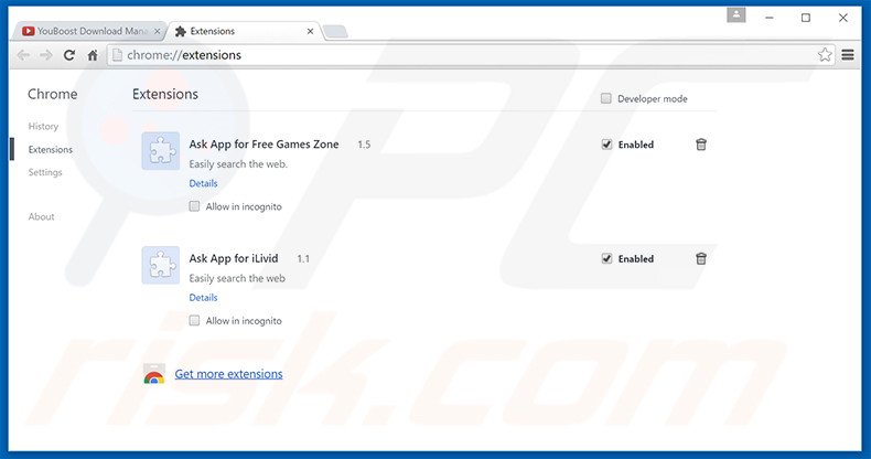 Removendo as extensões relacionadas search2000s.com do Google Chrome