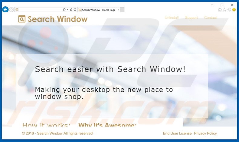 Adware Search Window