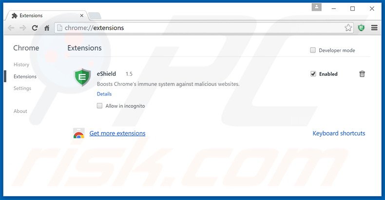 Removendo os anúncios WebVeil do Google Chrome passo   2
