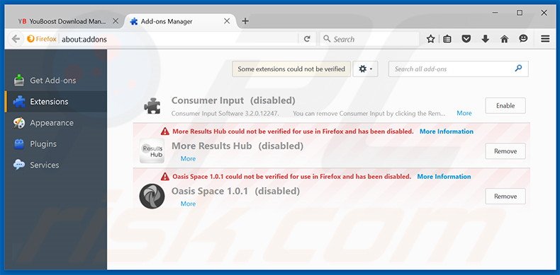 Removendo os anúncios YouBoost do Mozilla Firefox passo 2