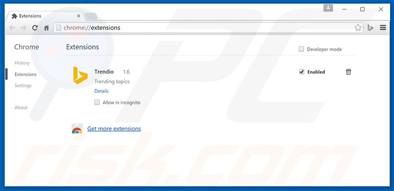 Removendo os anúncios Browseextended do Google Chrome passo 2