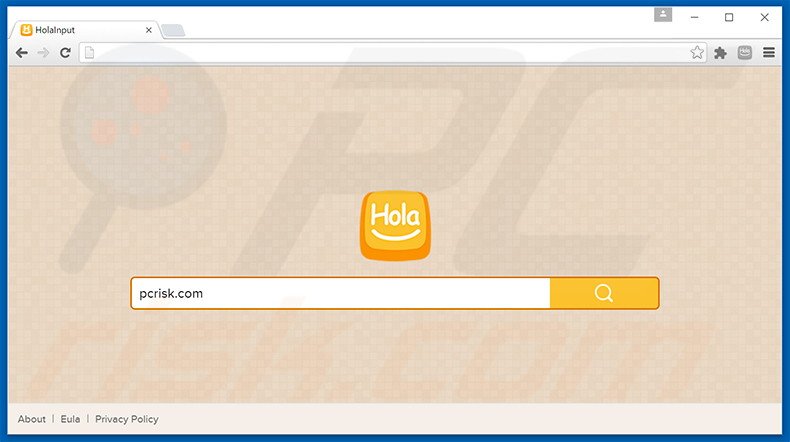 Sequestrador de navegador search.holainput.com