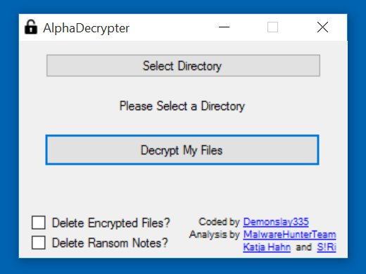 Ferramenta de desencriptação do ransomware encrypted