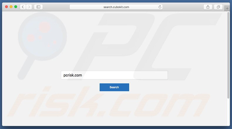 sequestrador de navegador search.cubokit.com num computador Mac