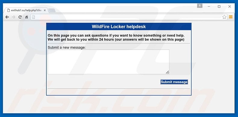 Suporte web WildFire Locker