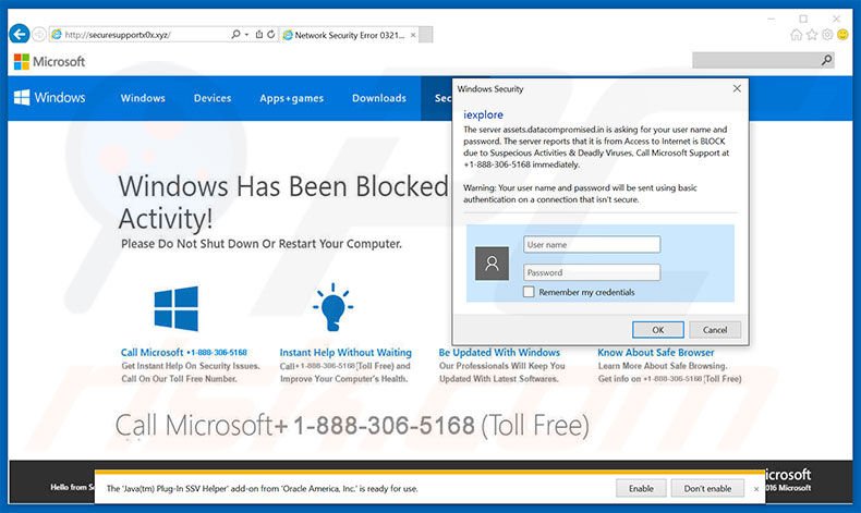 Adware BLOCK due to Suspicious Activities