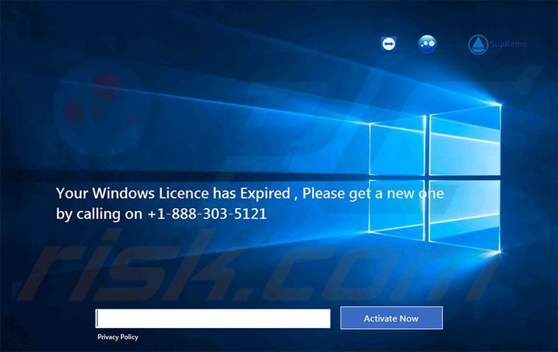 adware Your Windows Licence has Expired