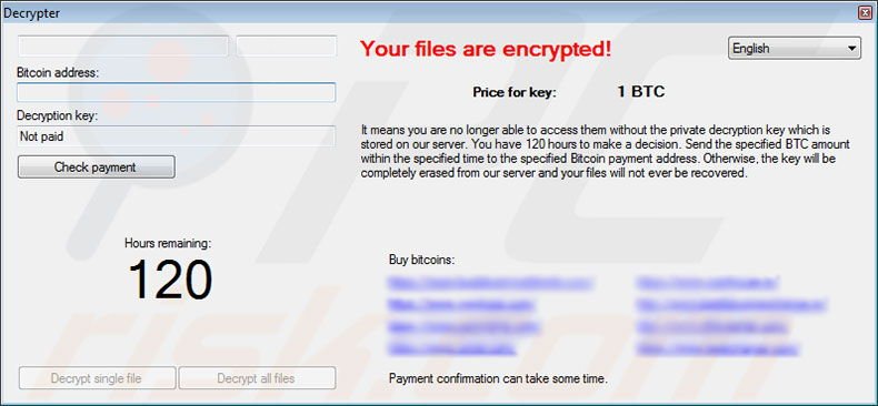 Desencriptador do ransomware Alma Locker