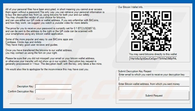 Instruções de desencriptação de Nullbyte