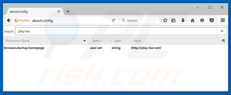Removendo a página inicial play-bar.net e motor de busca padrão do Mozilla Firefox