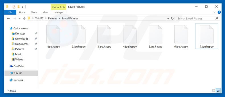 Instruções de desencriptação de HappyLocker