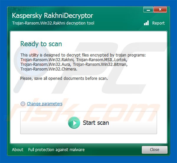 Desencriptador do ransomware Rotor