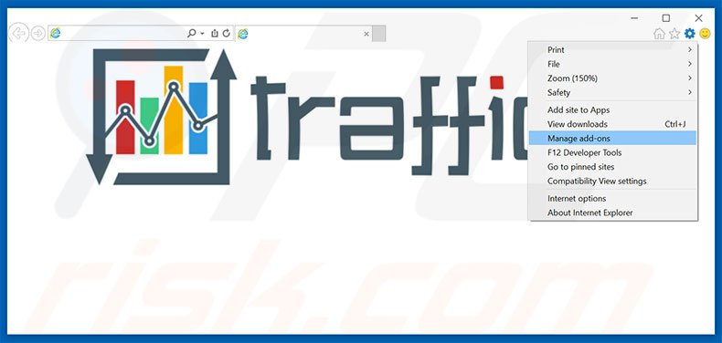 Removendo os anúncios Traffic Exchange do Internet Explorer passo 1