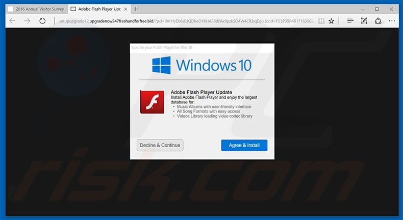 adware Adobe Flash Player Update