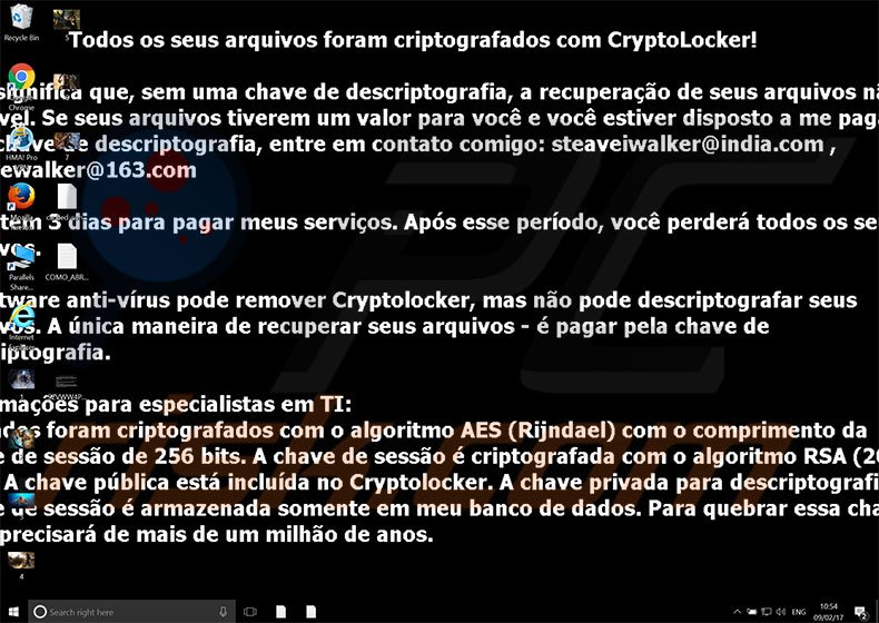 instruções de descriptação de CryptON CryptoLocker 