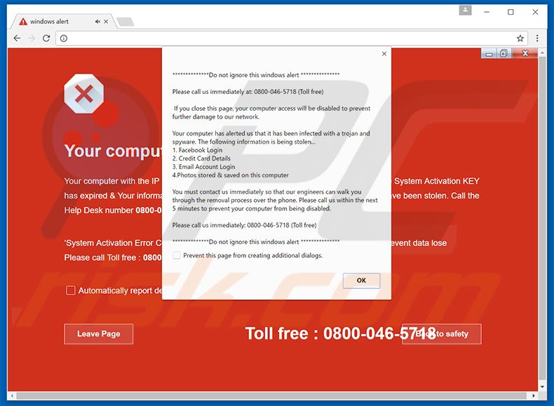 Adware Do Not Ignore This Windows Alert