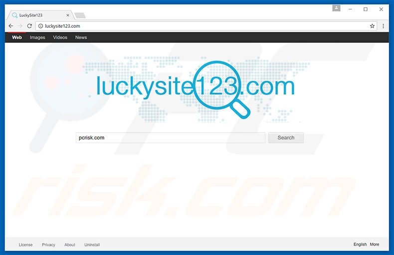 sequestrador de navegador luckysite123.com