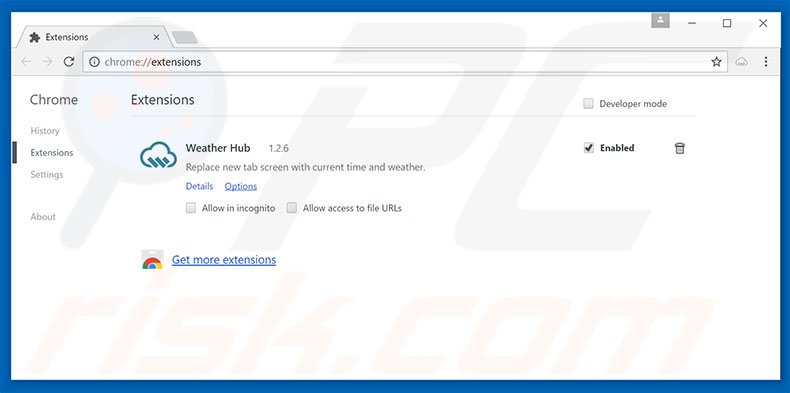 Removendo as extensões relacionadas a myluckysites.com do Google Chrome
