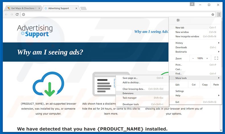 Removendo os anúncios {PRODUCT_NAME} do Google Chrome passo 1