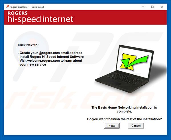 Instalador de Internet Rogers Hi-Speed