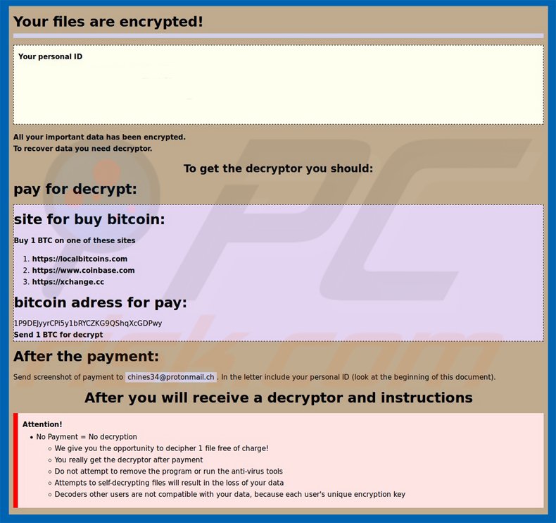 ransomware globeimposter variante chines34