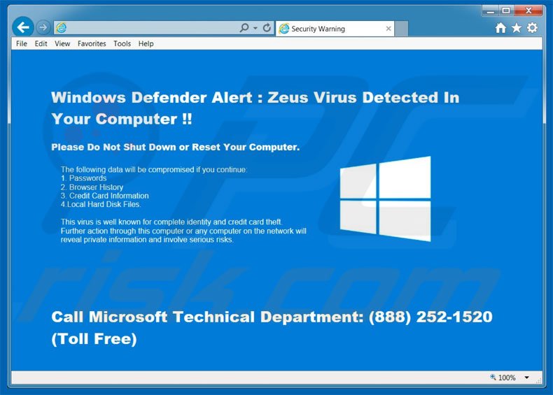 Adware Windows Defender Alert