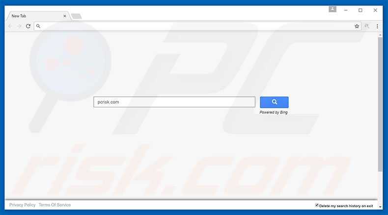 Website search.hideyoursearch.com a partir do Windows OS
