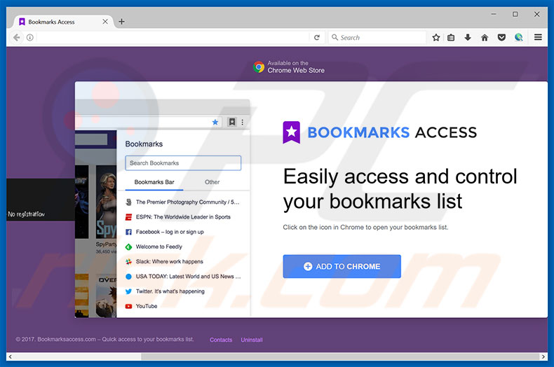 Adware Bookmarks Access