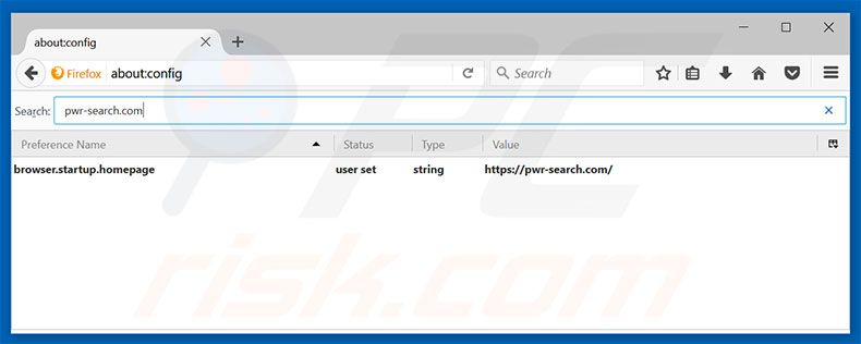 Removendo a página inicial pwr-search.com e motor de busca padrão do Mozilla Firefox
