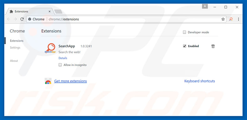 Removendo as extensões relacionadas a chromesearch.today do Google Chrome