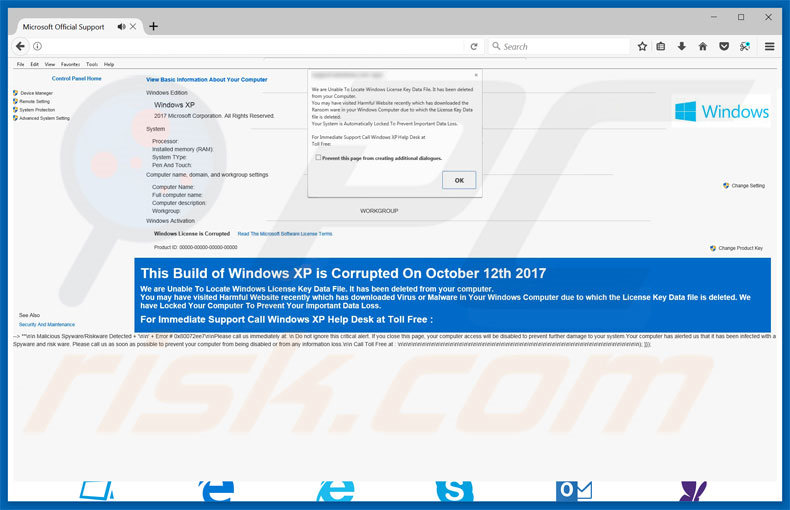 Adware Unable to Locate Windows License Key