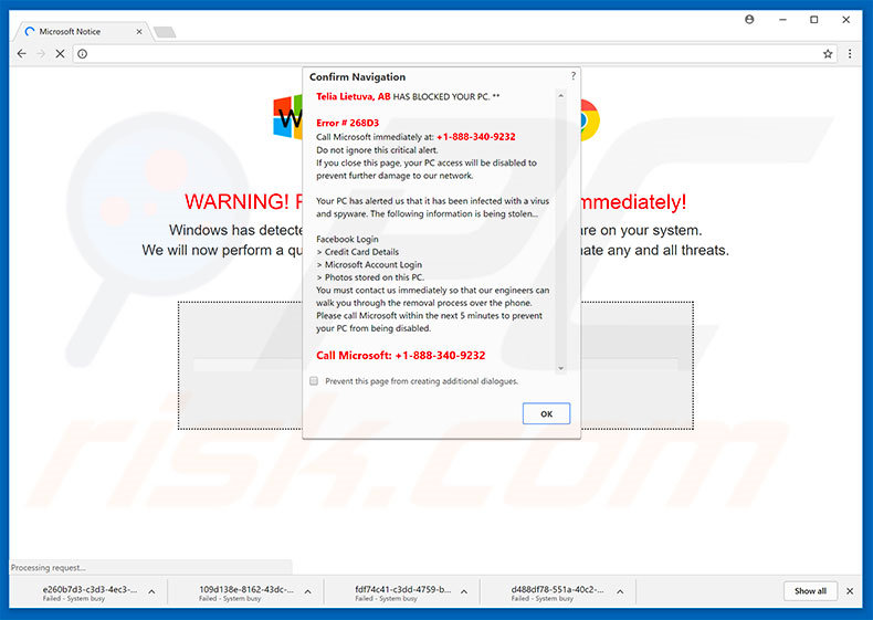 Adware ISP HAS BLOCKED YOUR PC