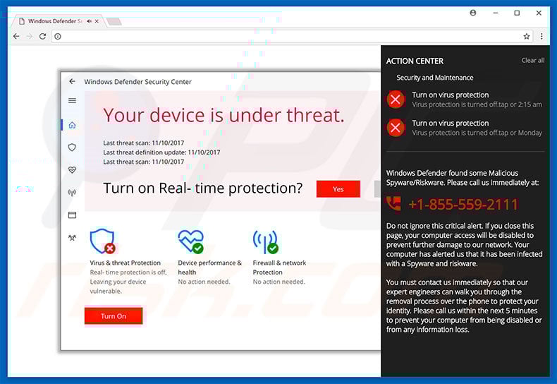 Adware ACTION CENTER
