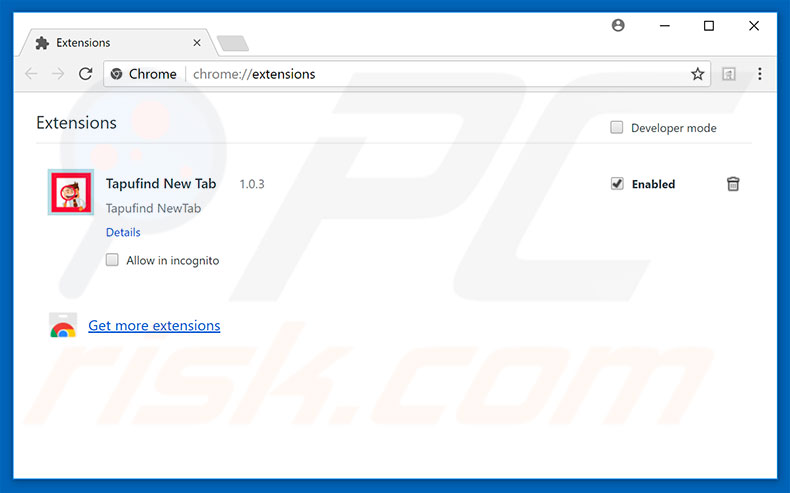 Removendo os anúncios Amazon AWS do Google Chrome passo 2