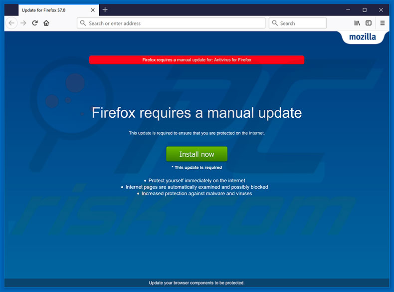 Adware Firefox Requires A Manual Update