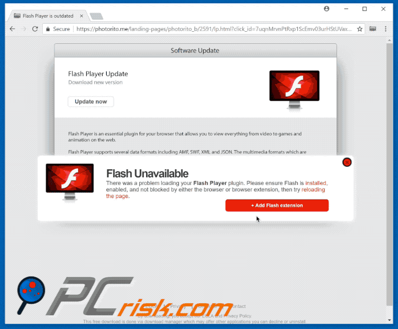 sequestrador de navegador mediatabtv.online photorito falso flash player atualização gif