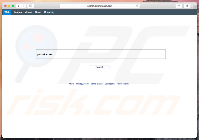 sequestrador de navegador search.pitchofcase.com num computador Mac
