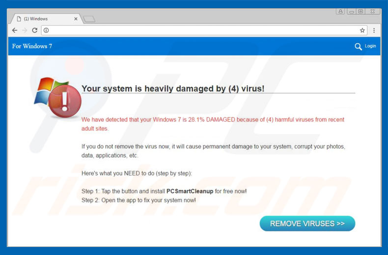 Fraude Your System Is Heavily Damaged By (4) Virus