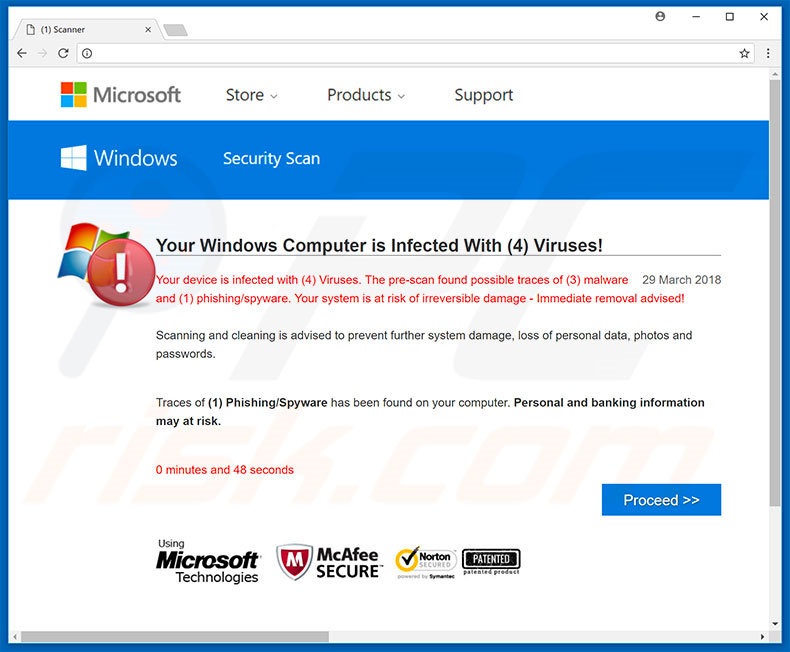 Fraude Your Windows Computer Is Infected With (4) Viruses!?