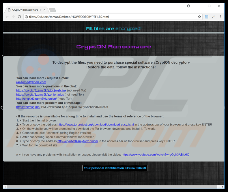 mensagem atualizada crypton exigente de resgate